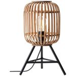 Brilliant Bordslampa Trärow Metall Bambu Brun | Passande för 1x E27
