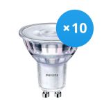 Flerpack 10x Philips Corepro LED Spot GU10 PAR16 4.6W 355lm 36D - 827 Extra Varm Vit | Ersättare 50W
