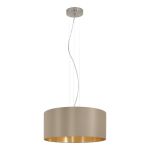 Eglo Pendellampa Maserlo Stål Satin Nickel | Passande för 3x E27